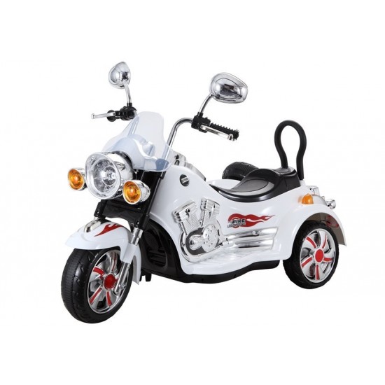 Elektromotocikls ar blakusvāģi SX138 white (6446) Akcija Elektromotocikls ar blakusvāģi SX138 white (6446) Akcija