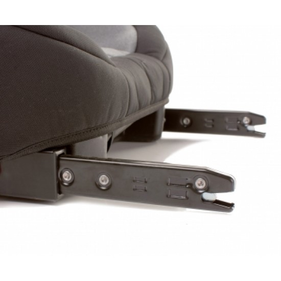 Autosēdeklis HI-FIX graphite I-SIZE 125-150 cm 4BABY [A]