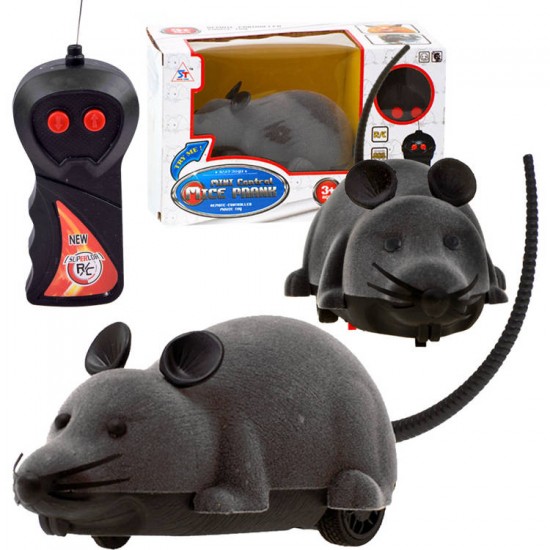 Pele 27 cm ar tālvadības pulti (melna) RC0164 Pele 27 cm ar tālvadības pulti (melna) RC0164