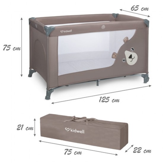 Saliekamā gulta BLISSY BASIC beige Kidwell [A]