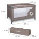 Saliekamā gulta BLISSY BASIC beige Kidwell [A]