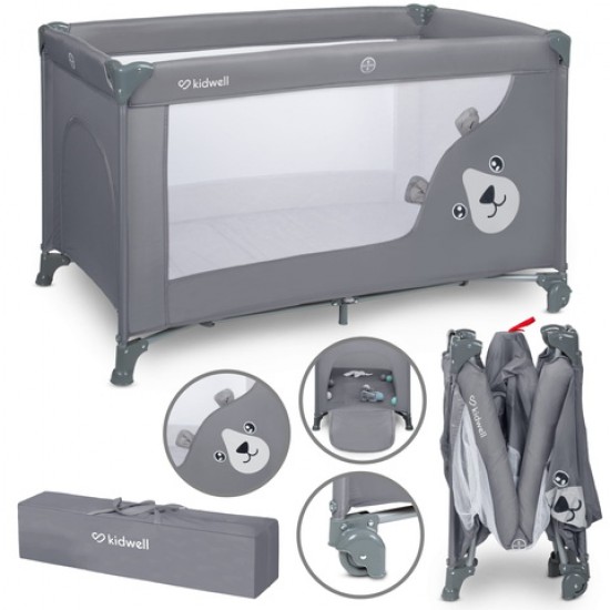 Saliekamā gulta BLISSY BASIC grey Kidwell [A]*