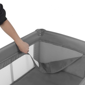 Saliekamā gulta BLISSY DUO grey (divstāvu) [A]