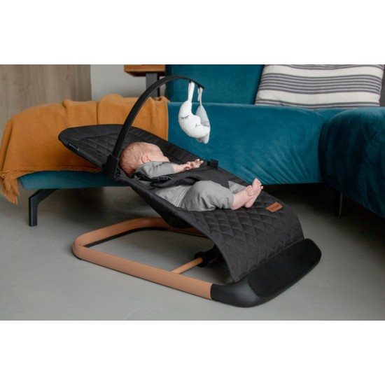 Šūpuļkrēsliņš Kidwell LARO grey wooden [A]*