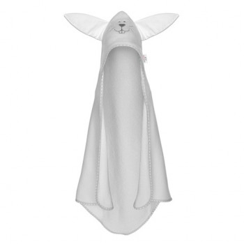 Dvielis ar kapuci RABBIT grey 80x80 cm BOC0121