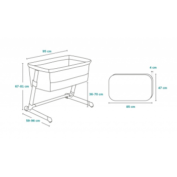 Gultiņa THEO grey stone natural [A]