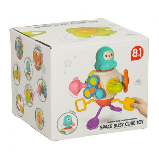 Sensora rotaļlieta-zobgrauznis 8-in1 Montessori KX3611 [A]