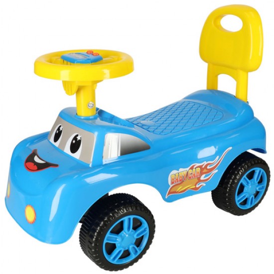 Stumjamā mašīna FUNNY CAR blue 4414 Stumjamā mašīna FUNNY CAR blue 4414