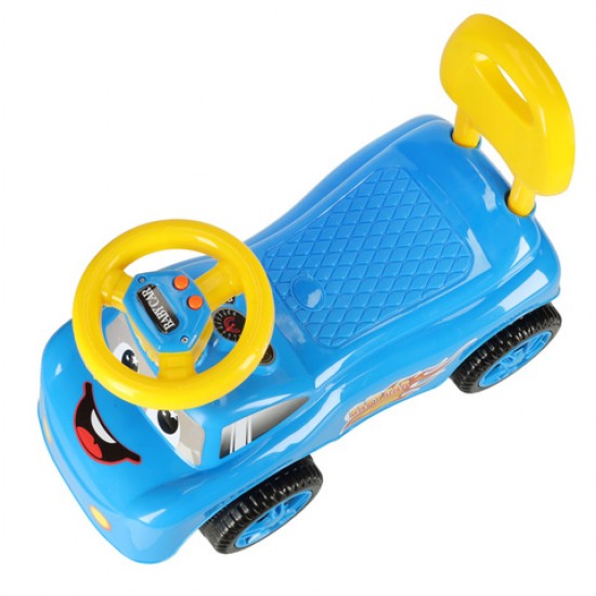 Stumjamā mašīna FUNNY CAR blue 4414 Stumjamā mašīna FUNNY CAR blue 4414