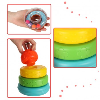 Attīstošā krāsainā piramīda HOLA 4616 [A]