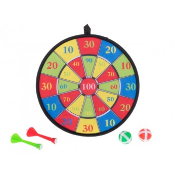 Darts 28 cm ar bumbiņām un šautriņām KIK-5619