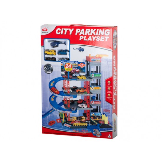 Parkings 4-stāvu ar mašīnām un helikopteru KX5990 [A]