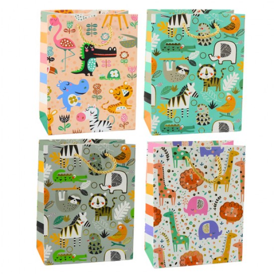Dāvanu maisiņš SAFARI ANIMALS 23x18x10,5 cm 46158 Dāvanu maisiņš SAFARI ANIMALS 23x18x10,5 cm 46158