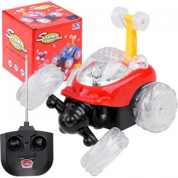 Triku auto STUNT ar pulti RC0236 red Triku auto STUNT ar pulti RC0236 red