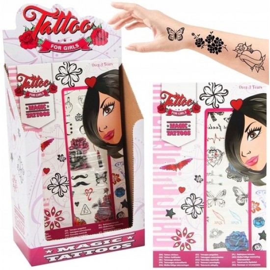Komplekts ar tatū-uzlīmēm GIRL H6943 Komplekts ar tatū-uzlīmēm GIRL H6943