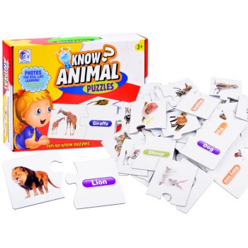 Puzle-dzīvnieki angļu valodā ZA3863