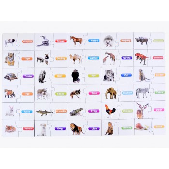 Puzle-dzīvnieki angļu valodā ZA3863