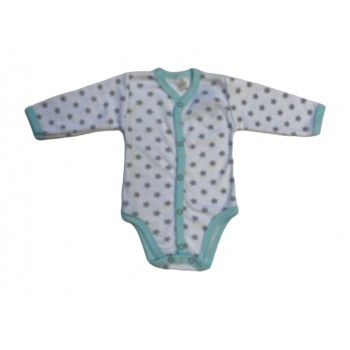 Bodijs ar garām pied. 68 cm green stars 723G Bodijs ar garām pied. 68 cm green stars 723G