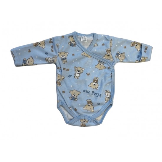 Bodijs-kabata ar cimdiņu 62 cm Blue Teddy (307) Bodijs-kabata ar cimdiņu 62 cm Blue Teddy (307)