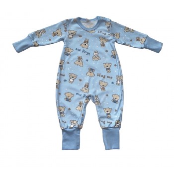 Rompers KAJTEK-Blue Teddy 68/74 cm 034 Rompers KAJTEK-Blue Teddy 68/74 cm 034
