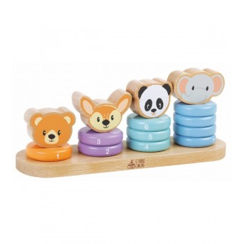 Koka rotaļlieta-piramīda SunBaby E01.069.1.1-izpārdošana Koka rotaļlieta-piramīda SunBaby E01.069.1.1-izpārdošana