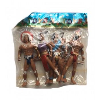 Indiāņu figūru komplekts 4 gab.(03553) Indiāņu figūru komplekts 4 gab.(03553)