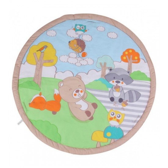 Attīstošais paklāiņš XXL FOREST FRIENDS 110x110 cm SunBaby B05.043.1.1 [Akcija]