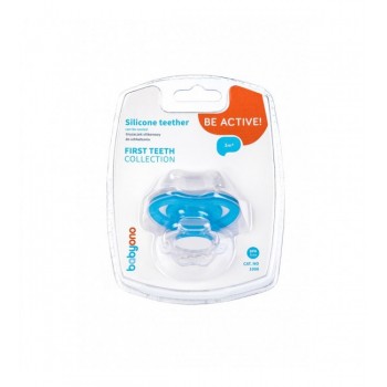 Silikona zobu riņķis-masētājs BabyOno 1008/02 pink Silikona zobu riņķis-masētājs BabyOno 1008/02 pink