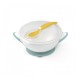 Bļoda ar piesūcekni un karoti Babyono 1063/04 WHITE Bļoda ar piesūcekni un karoti Babyono 1063/04 WHITE