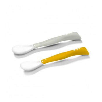 Elastīgas karotes 2 gab. Babyono 1066/05 grey [A]