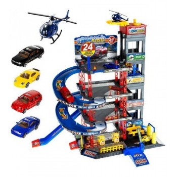 Parkings 4-stāvu ar mašīnām un helikopteru 11606 Akcija Parkings 4-stāvu ar mašīnām un helikopteru 11606 Akcija