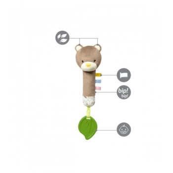 Rotaļlieta ar pīkstuli TEDDY GARDENER BabyOno 1431 Rotaļlieta ar pīkstuli TEDDY GARDENER BabyOno 1431