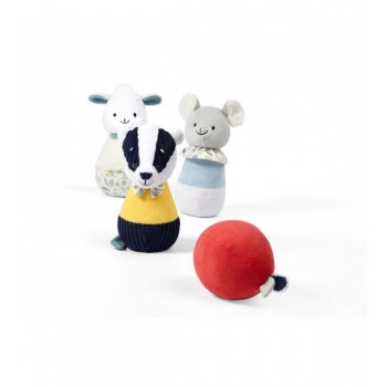 Plīša boulings BADGER EDMUND FRIENDS BabyOno 1437* Plīša boulings BADGER EDMUND FRIENDS BabyOno 1437*