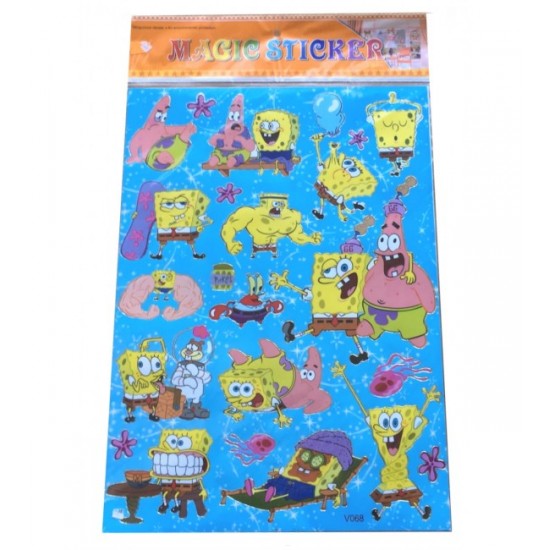 Uzlīmju komplekts SpongeBob 40x28 cm 16996