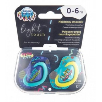 Mānekļi "NEON LOVE" silikona simetriskās formas 0-6 mēn., Canpol 22/652 blue (2 gab.) Mānekļi "NEON LOVE" silikona simetriskās formas 0-6 mēn., Canpol 22/652 blue (2 gab.)