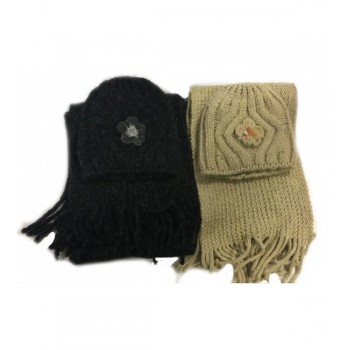 Cepure ar šalli 55/60 cm CZ-2716 (20% vilna!)-izpārdošana