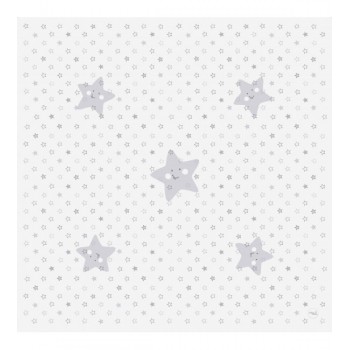 Aizsarpaklājiņš Less Mess GREY STARS 120x120 cm-izpārdošana