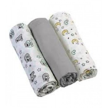 Muslīna autiņu komplekts SUPER SOFT (3 gab.) BabyOno 348/01 grey Muslīna autiņu komplekts SUPER SOFT (3 gab.) BabyOno 348/01 grey