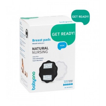 Krūštura ieliktņi BLACK 24 gab. BabyOno 298/02 Krūštura ieliktņi BLACK 24 gab. BabyOno 298/02