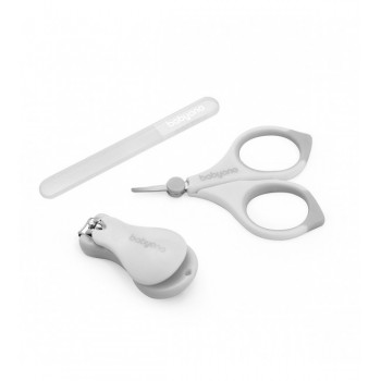 Kosmētiskais komplekts futrālī BabyOno 398/03 grey Kosmētiskais komplekts futrālī BabyOno 398/03 grey