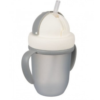 Krūze ar salokāmo salmiņu MATTE PASTELS Canpol 56/522 grey [A]