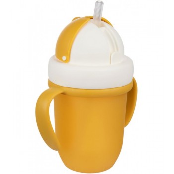 Krūze ar salokāmo salmiņu MATTE PASTELS Canpol 56/522 yellow [A]