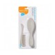 Suka dabīga NATURAL SUPER SOFT+ķemme BabyOno 568/03 grey Suka dabīga NATURAL SUPER SOFT+ķemme BabyOno 568/03 grey