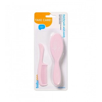 Matu suka un ķemme SUPER SOFT&ULTRA THIN BabyOno 569/03 pink