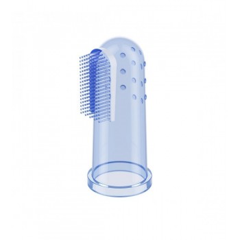 Zobu birstīte-uzpirkstenis BabyOno 723/02 blue Zobu birstīte-uzpirkstenis BabyOno 723/02 blue