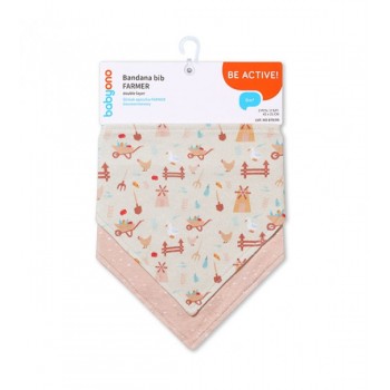 Priekšautiņu-lakatiņu komplekts FARMER (2 gab.) BabyOno 879/09 Priekšautiņu-lakatiņu komplekts FARMER (2 gab.) BabyOno 879/09