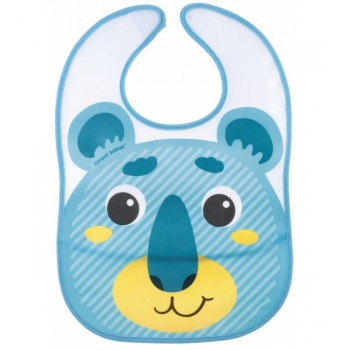 Priekšautiņš "Hello Little" PVH ar kabatu Canpol 9/232 turkus Priekšautiņš "Hello Little" PVH ar kabatu Canpol 9/232 turkus