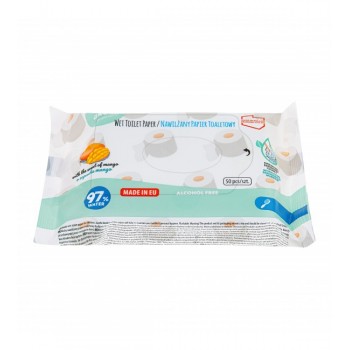 Mitrais tualetes papīrs (50 gab.) AKUKU A0030 Mitrais tualetes papīrs (50 gab.) AKUKU A0030