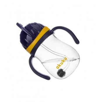 Krūze ar salmniņu un svērteni AKUKU A0165 blue/yellow Krūze ar salmniņu un svērteni AKUKU A0165 blue/yellow