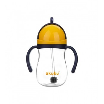 Krūze ar salmniņu un svērteni AKUKU A0165 blue/yellow Krūze ar salmniņu un svērteni AKUKU A0165 blue/yellow